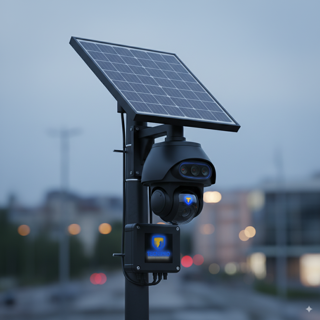 Cameră alimentată de panou solar – locații fără rețea electrică